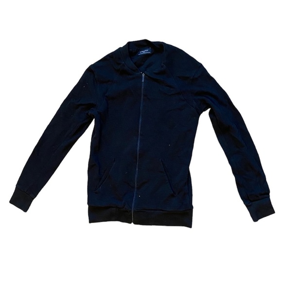 Zara Man Black Zip Up Sweatshirt Size Small - Picture 1 of 3